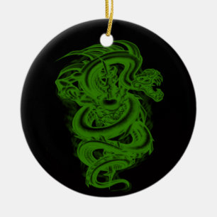 Ornement du serpent vert