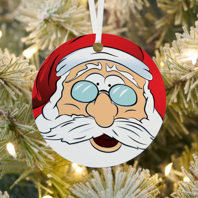 Ornement du visage du Père Noël (Insitu)