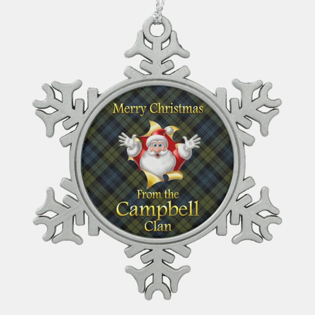 Ornement écossais de Noël de Campbell de clan (Devant)