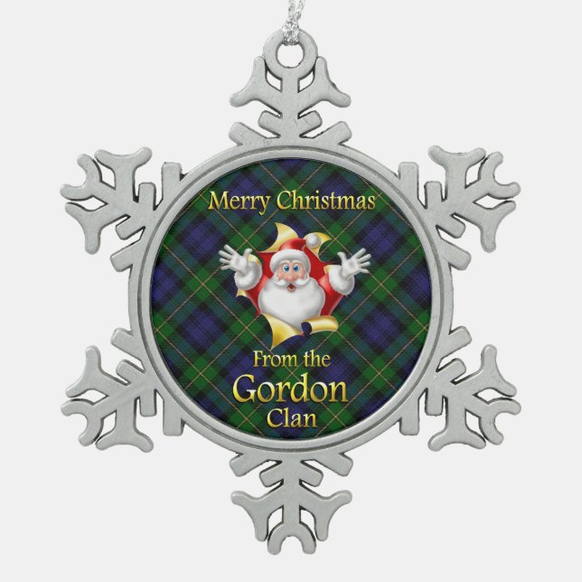Ornement écossais de Noël de Gordon de clan (Devant)