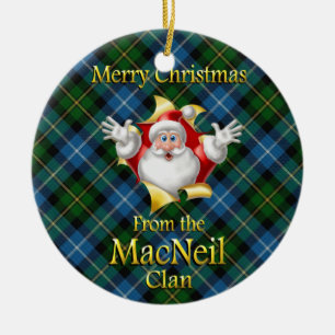 Ornement écossais de Noël de MacNeil de clan