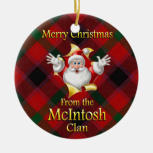 Ornement écossais de Noël de McIntosh de clan