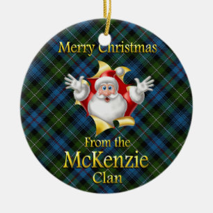 Ornement écossais de Noël de McKenzie de clan
