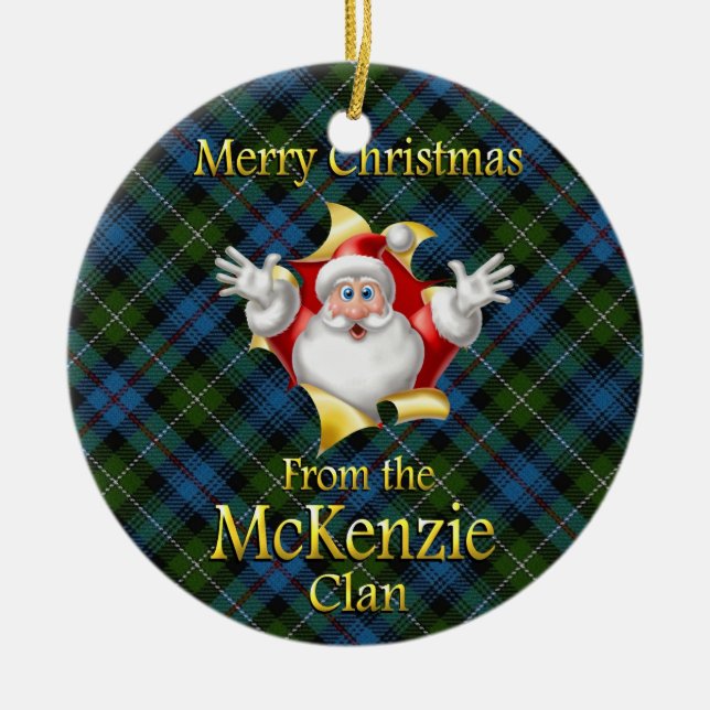 Ornement écossais de Noël de McKenzie de clan (Devant)