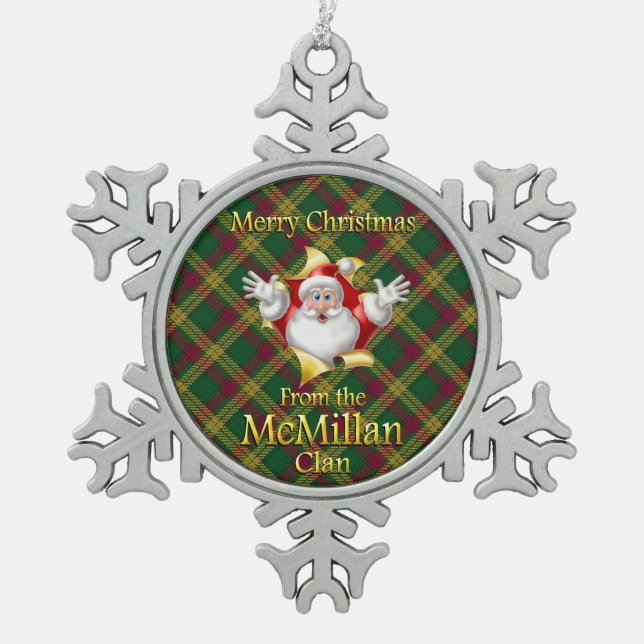 Ornement écossais de Noël de McMillan de clan (Devant)