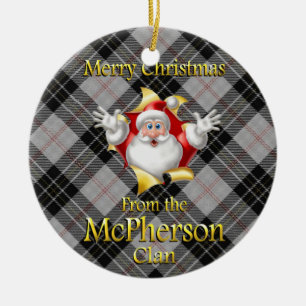 Ornement écossais de Noël de McPherson de clan