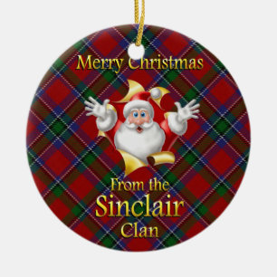 Ornement écossais de Noël de Sinclair de clan
