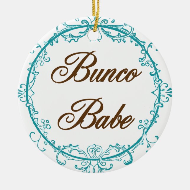 Ornement élégant de bébé de Bunco (Devant)