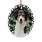 Empreintes de pattes et coeurs Cadre personnalisé