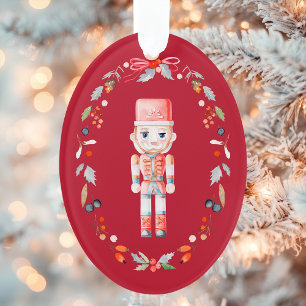 Ornement en acrylique de Noël avec soldat de jouet