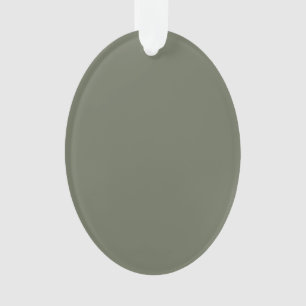 Ornement en acrylique vert mousse minimal – Person