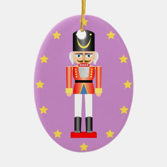 Ornement en bois 2 de Noël de soldat (Devant)