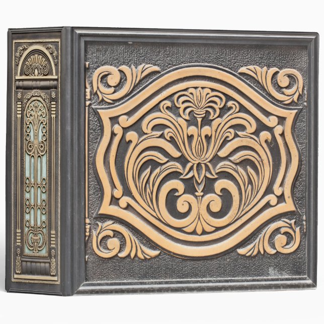 Ornement en bronze - classeur (Devant/Côté)