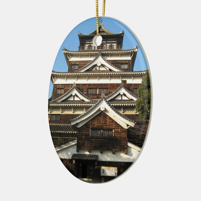 Ornement En Céramique 広島城 de château d'Hiroshima, Hiroshima, Japon (Gauche)