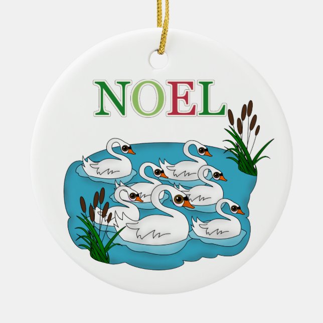 Ornement En Céramique 12 Jours de Noël (Devant)