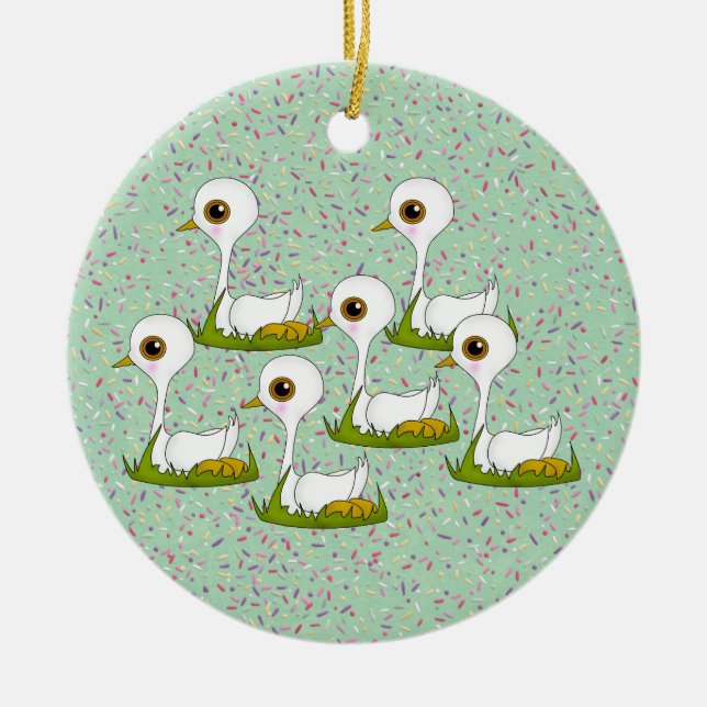 Ornement En Céramique 12 Jours de Noël (Devant)