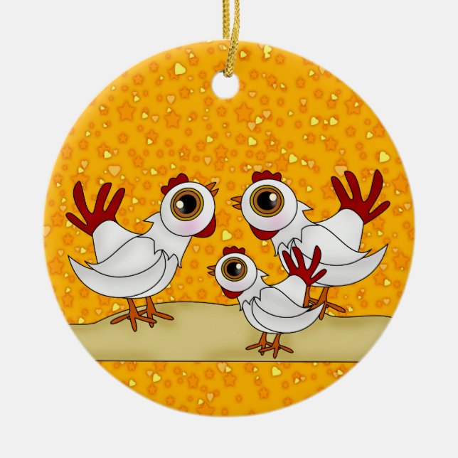 Ornement En Céramique 12 Jours de Noël (Devant)