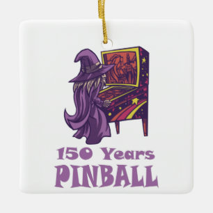 Ornement En Céramique 150 Ans Pinball Wizard Arcade Anniversaire