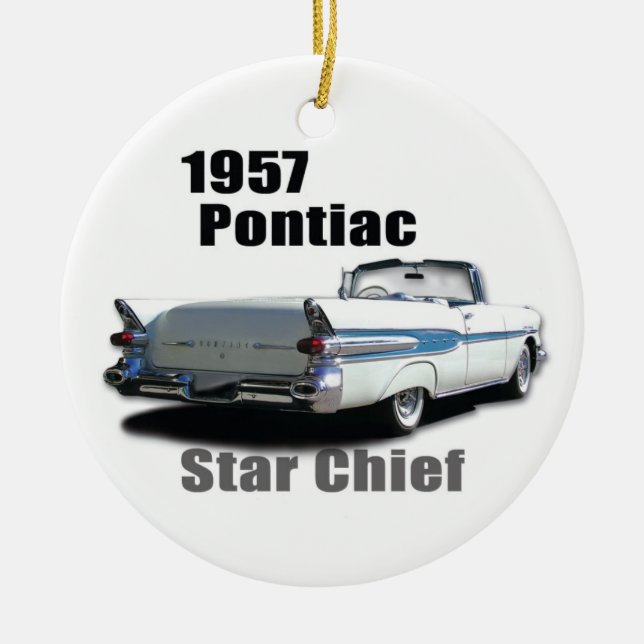 Ornement En Céramique 1957 et 1959 PONTIACS (Devant)