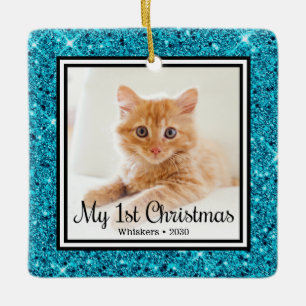 Ornement En Céramique 1er Noël 2 Photo Kitten