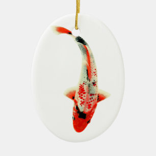 Ornement En Céramique 2010 rouge Koi