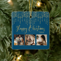 3 Photo Collage Rustique Garland Lights Cera céram