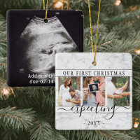 4 Photo Grossesse Nouveaux parents 1er Noël