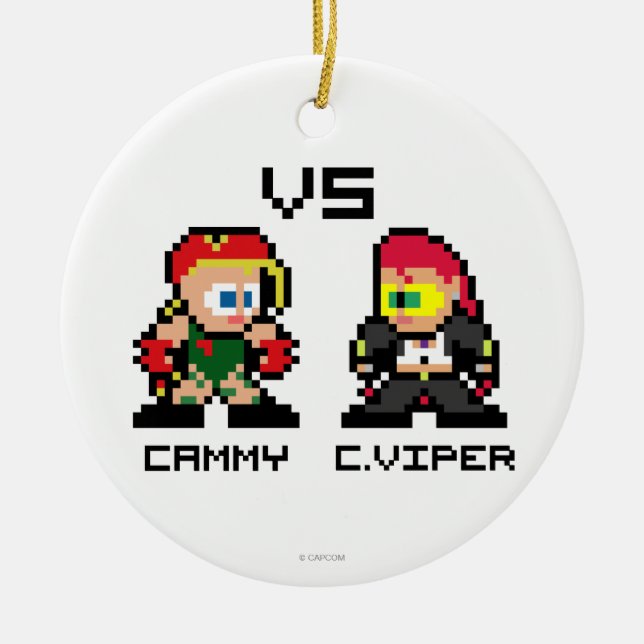 Ornement En Céramique 8bit Cammy CONTRE C.Viper (Devant)