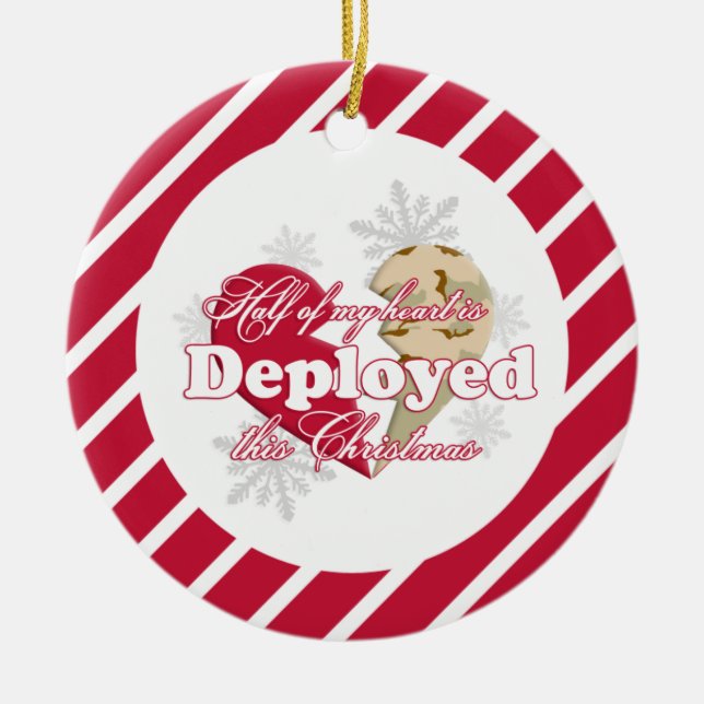 Ornement En Céramique A déployé ce Noël (Devant)