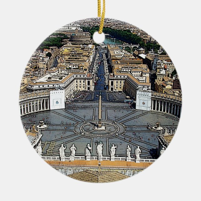 Ornement En Céramique À Vatican (Devant)