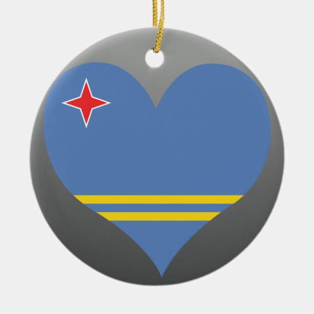 Ornement En Céramique Achetez le drapeau d'Aruba (Devant)