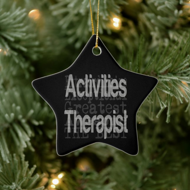 Ornement En Céramique Activités Thérapeutique Extraordinaire (Arbre)