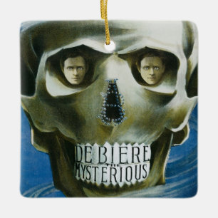 Ornement En Céramique Affiche vintage de magie, De Biere le Mystérieux