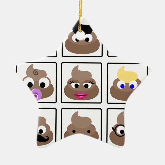 Ornement En Céramique Afficher plusieurs faces (Devant)