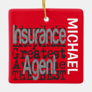 Ornement En Céramique Agent d'assurance Extraordinaire CUSTOM