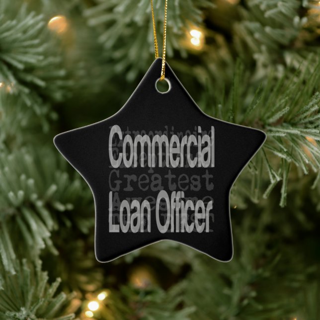 Ornement En Céramique Agent de prêt commercial Extraordinaire (Arbre)
