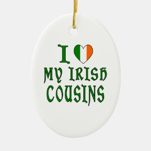 Ornement En Céramique Aimer les cousins irlandais