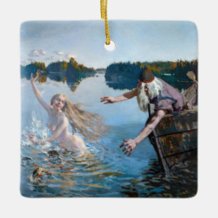 Ornement En Céramique Akseli Gallen-Kallela - Aino Triptyque