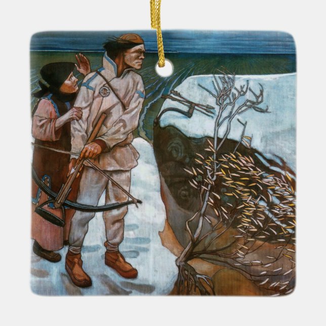 Ornement En Céramique Akseli Gallen-Kallela - La venge de Joukahainen (Devant)
