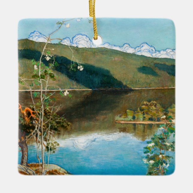 Ornement En Céramique Akseli Gallen-Kallela - Thundernuages sur Horizon (Devant)