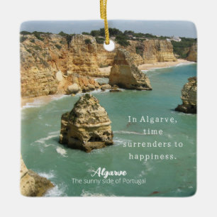 Ornement En Céramique Algarve vacances en famille sur la plage au Portug