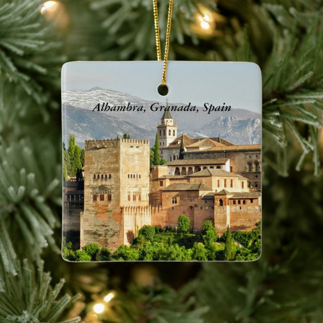 Ornement En Céramique Alhambra, Grenade, Andalousie, Espagne (Arbre)