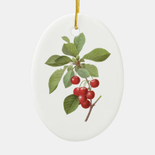 Ornement En Céramique Aliments Cerise de Fruit Vintage, Cerises par Redo