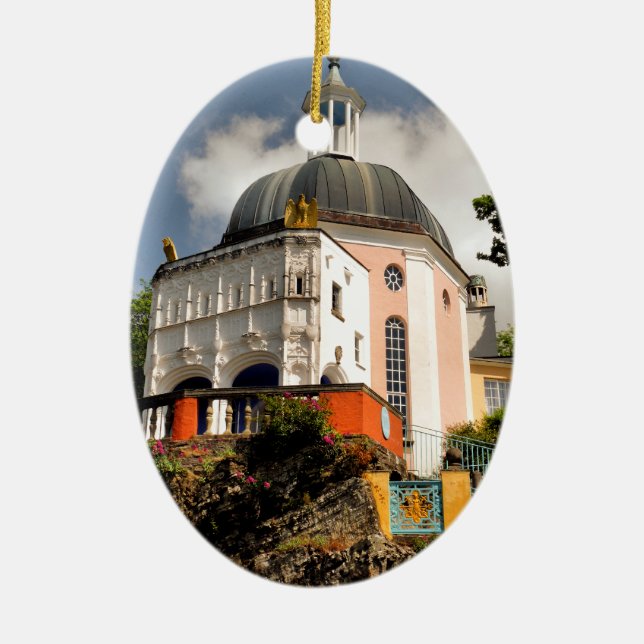 ORNEMENT EN CÉRAMIQUE ALLES DU VILLAGE ITALIEN (Devant)