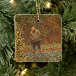 Ornement En Céramique Amateur (Coachman & Cabbages) par Frederick Walker