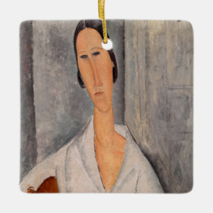 Ornement En Céramique Amedeo Modigliani - Madame Hanka Zborowska Leaning