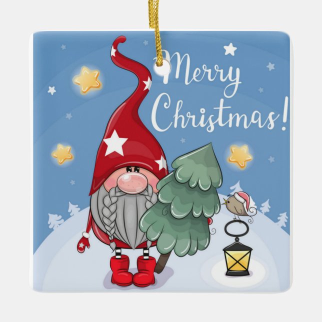 ORNEMENT EN CÉRAMIQUE **AMIS GNOME OU FAMILLE** ORNAMENT (Devant)
