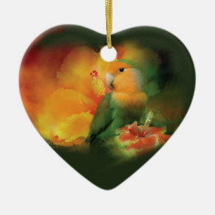 Ornement En Céramique Amour parmi l'ornement de coeur de ketmie