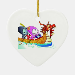 Ornement En Céramique Amour pour dragonboating