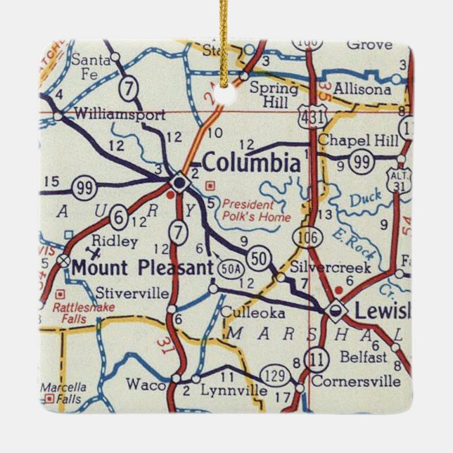 Ornement En Céramique AMT de Columbia (Dos)